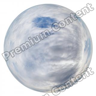 HDRi Skydome of Blue Clouded Sky 12K